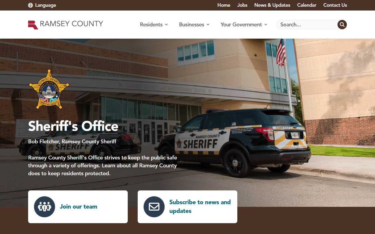 Ramsey County Sheriff's Office for felony records